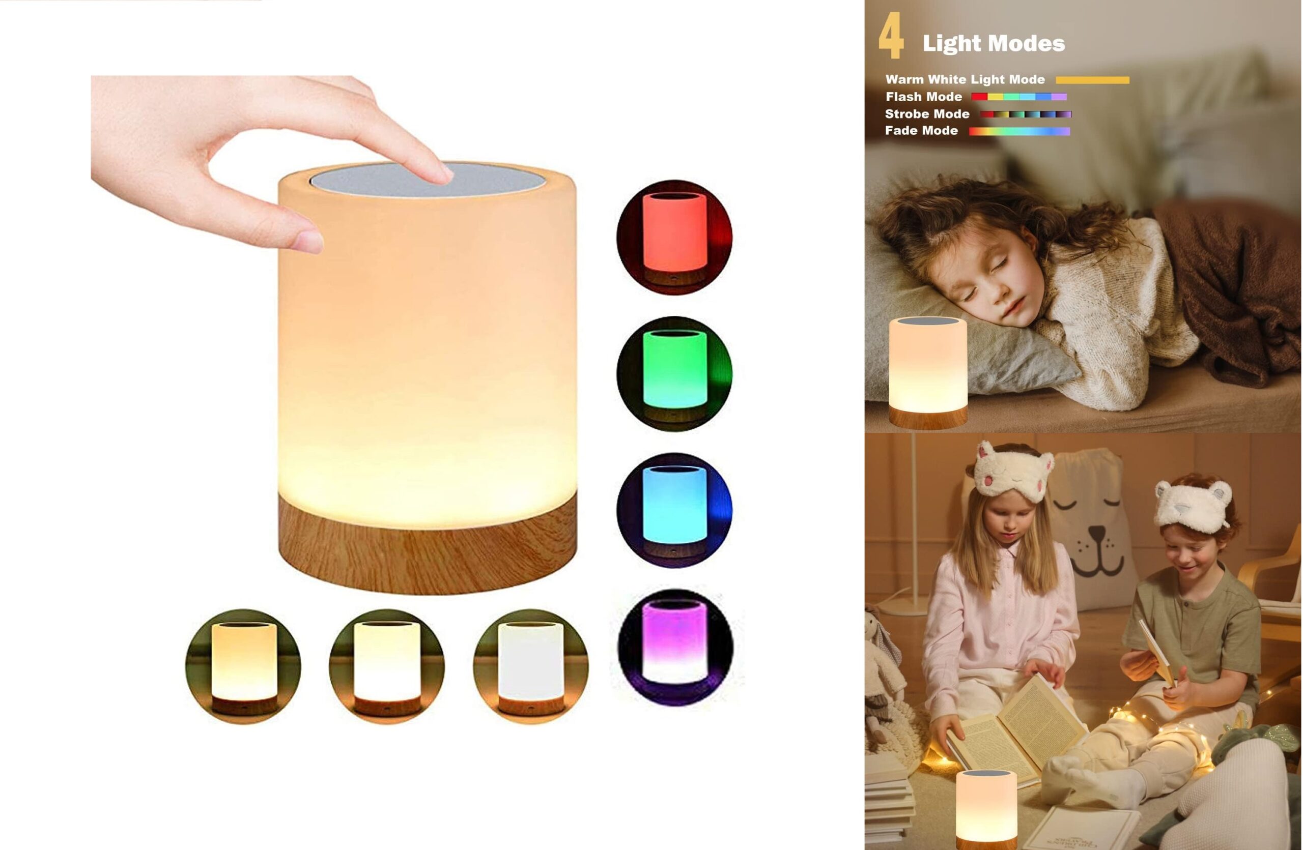 Night Light Touch Sensor Lamp for Kids - CHristmas Gift For Teenagers 2023