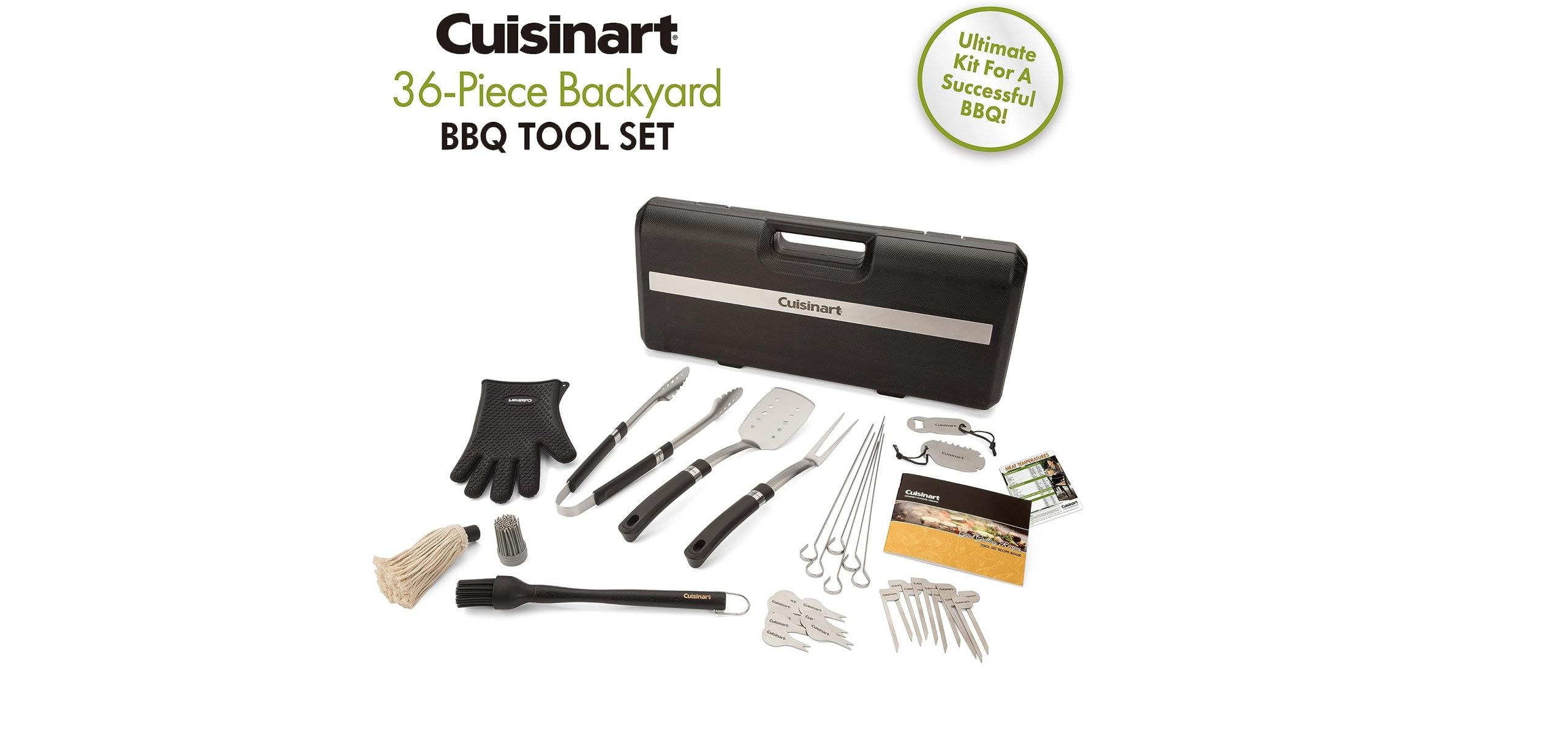 Cuisinart CGS-8036 Grill, BBQ Tool Set, 36-Piece - One of The Most Popular Christmas Gift Ideas for Women