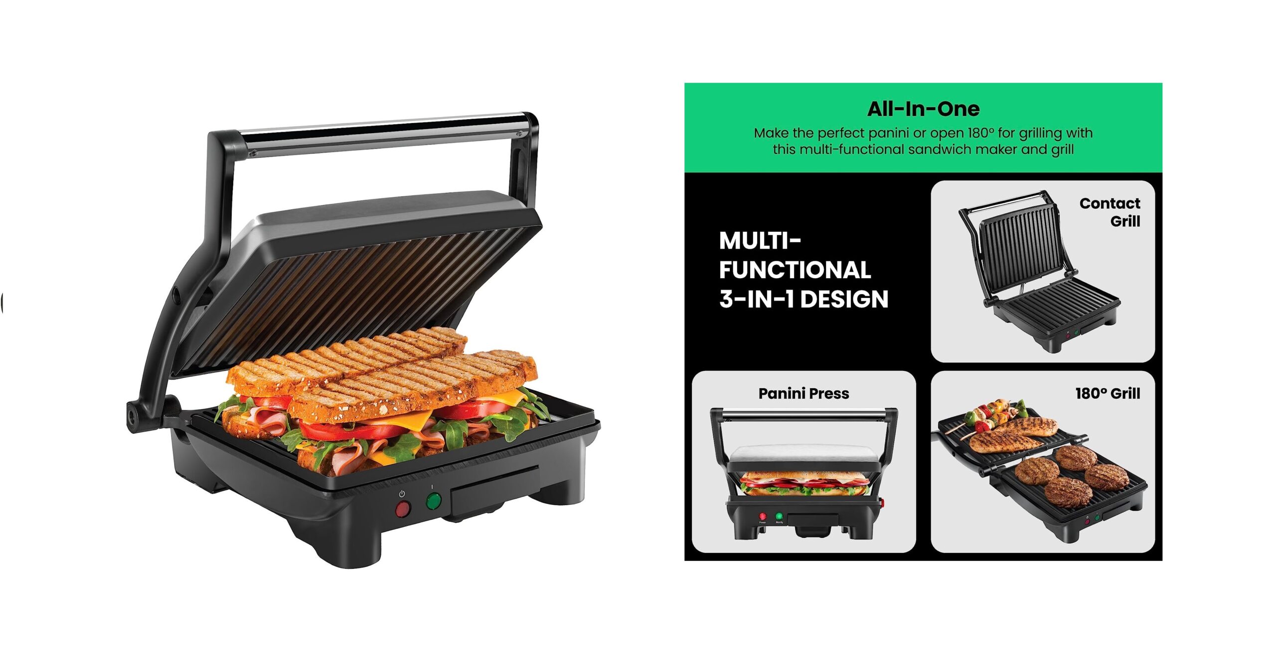 Chefman Panini Press Grill and Gourmet Sandwich Maker - One of The Top Christmas Gift Ideas for Moms in 2023